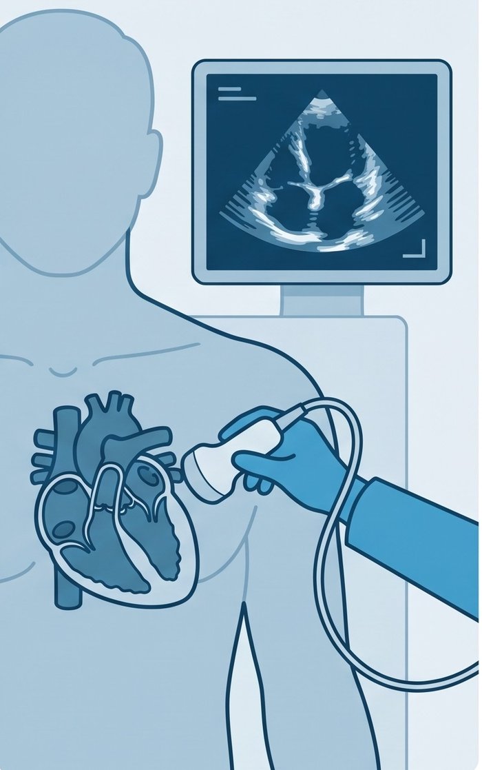 Diagram of echocardiogram